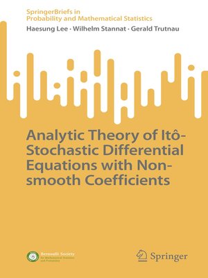 cover image of Analytic Theory of Itô-Stochastic Differential Equations with Non-smooth Coefficients